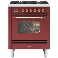 ILVE Milano 70cm 4 Burner Gas Hob Single Oven Dual Fuel Mini Range Cooker