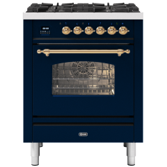 ILVE Milano 70cm 4 Burner Gas Hob Single Oven Dual Fuel Mini Range Cooker