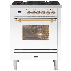 ILVE Milano 70cm 4 Burner Gas Hob Single Oven Dual Fuel Mini Range Cooker