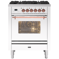 ILVE Milano 70cm 4 Burner Gas Hob Single Oven Dual Fuel Mini Range Cooker