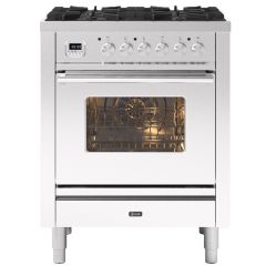 ILVE Roma 70cm 4 Burner Gas Hob Single Oven Dual Fuel Mini Range Cooker
