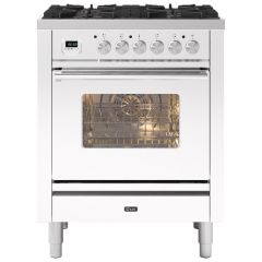 ILVE Roma 70cm 4 Burner Gas Hob Single Oven Dual Fuel Mini Range Cooker