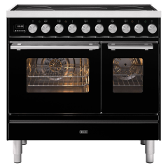 ILVE Roma 90cm 6 Zone Induction Hob Double Oven All Electric Range Cooker