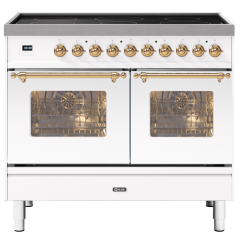 ILVE Milano 100cm 6 Zone Induction Hob Double Oven All Electric Range Cooker