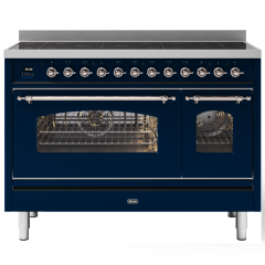ILVE Milano 120cm 7 Zone Induction Hob Double Oven All Electric Range Cooker