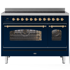 ILVE Milano 120cm 7 Zone Induction Hob Double Oven All Electric Range Cooker