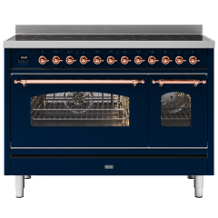 ILVE Milano 120cm 7 Zone Induction Hob Double Oven All Electric Range Cooker