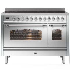 ILVE Milano 120cm 7 Zone Induction Hob Double Oven All Electric Range Cooker