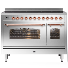 ILVE Milano 120cm 7 Zone Induction Hob Double Oven All Electric Range Cooker