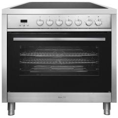 InAlto 90cm 5 Zone Ceramic Hob Single Oven All Electric Range Cooker
