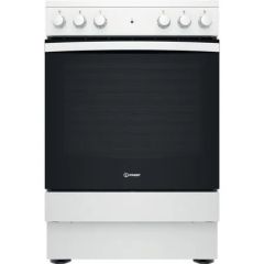 Indesit IS67V5KHW/UK/M 60cm 4 Zone Ceramic Hob Single Oven Electric Cooker