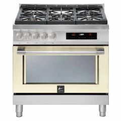 Lofra Italia 90cm 5 Burner Gas Hob Single Oven Dual Fuel Range Cooker