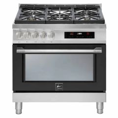 Lofra Italia 90cm 5 Burner Gas Hob Single Oven Dual Fuel Range Cooker