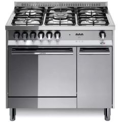 Lofra Maxima 90cm 5 Burner Single Oven Dual Fuel Range Cooker with Side Carriage