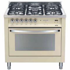 Lofra Rainbow 90cm 5 Burner Gas Hob Single Oven All Gas Range Cooker