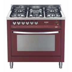 Lofra Rainbow 90cm 5 Burner Gas Hob Single Oven All Gas Range Cooker