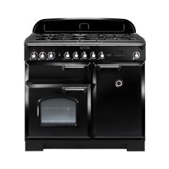 Rangemaster Classic Deluxe 100cm Gas Hob Double Oven Dual Fuel Range Cooker