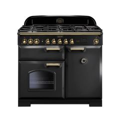 Rangemaster Classic Deluxe 100cm Gas Hob Double Oven Dual Fuel Range Cooker