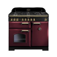 Rangemaster Classic Deluxe 100cm Gas Hob Double Oven Dual Fuel Range Cooker