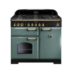 Rangemaster Classic Deluxe 100cm Gas Hob Double Oven Dual Fuel Range Cooker
