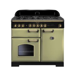 Rangemaster Classic Deluxe 100cm Gas Hob Double Oven Dual Fuel Range Cooker