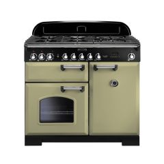 Rangemaster Classic Deluxe 100cm Gas Hob Double Oven Dual Fuel Range Cooker