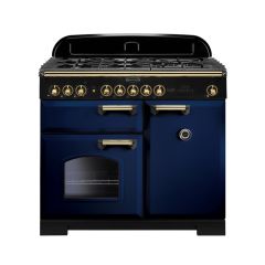 Rangemaster Classic Deluxe 100cm Gas Hob Double Oven Dual Fuel Range Cooker