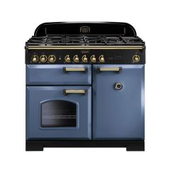Rangemaster Classic Deluxe 100cm Gas Hob Double Oven Dual Fuel Range Cooker