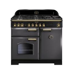 Rangemaster Classic Deluxe 100cm Gas Hob Double Oven Dual Fuel Range Cooker