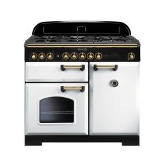 Rangemaster Classic Deluxe 100cm Gas Hob Double Oven Dual Fuel Range Cooker