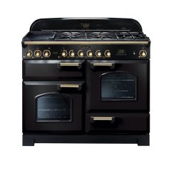 Rangemaster Classic Deluxe 110cm Gas Hob Double Oven Dual Fuel Range Cooker