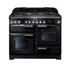 Rangemaster Classic Deluxe 110cm Gas Hob Double Oven Dual Fuel Range Cooker