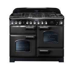 Rangemaster Classic Deluxe 110cm Gas Hob Double Oven Dual Fuel Range Cooker