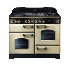 Rangemaster Classic Deluxe 110cm Gas Hob Double Oven Dual Fuel Range Cooker