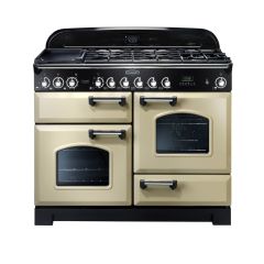 Rangemaster Classic Deluxe 110cm Gas Hob Double Oven Dual Fuel Range Cooker