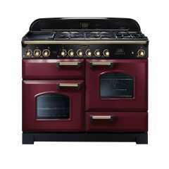 Rangemaster Classic Deluxe 110cm Gas Hob Double Oven Dual Fuel Range Cooker