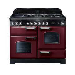 Rangemaster Classic Deluxe 110cm Gas Hob Double Oven Dual Fuel Range Cooker