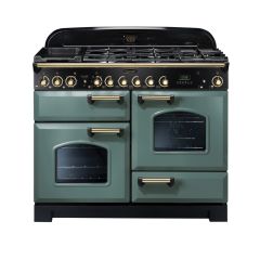 Rangemaster Classic Deluxe 110cm Gas Hob Double Oven Dual Fuel Range Cooker