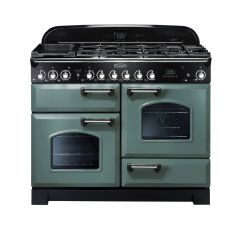 Rangemaster Classic Deluxe 110cm Gas Hob Double Oven Dual Fuel Range Cooker