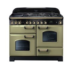 Rangemaster Classic Deluxe 110cm Gas Hob Double Oven Dual Fuel Range Cooker