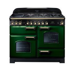 Rangemaster Classic Deluxe 110cm Gas Hob Double Oven Dual Fuel Range Cooker