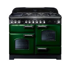 Rangemaster Classic Deluxe 110cm Gas Hob Double Oven Dual Fuel Range Cooker