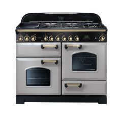 Rangemaster Classic Deluxe 110cm Gas Hob Double Oven Dual Fuel Range Cooker