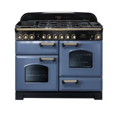 Rangemaster Classic Deluxe 110cm Gas Hob Double Oven Dual Fuel Range Cooker