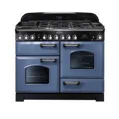 Rangemaster Classic Deluxe 110cm Gas Hob Double Oven Dual Fuel Range Cooker