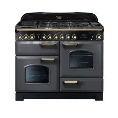 Rangemaster Classic Deluxe 110cm Gas Hob Double Oven Dual Fuel Range Cooker