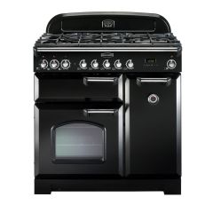 Rangemaster Classic Deluxe 90cm Gas Hob Double Oven Dual Fuel Range Cooker