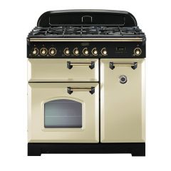 Rangemaster Classic Deluxe 90cm Gas Hob Double Oven Dual Fuel Range Cooker