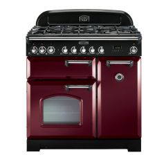 Rangemaster Classic Deluxe 90cm Gas Hob Double Oven Dual Fuel Range Cooker