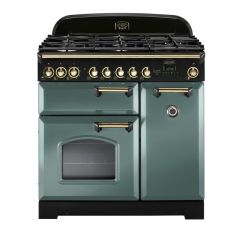 Rangemaster Classic Deluxe 90cm Gas Hob Double Oven Dual Fuel Range Cooker